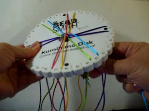 Pulsera de cola de ratón con la técnica del Kumihimo, vídeo paso a paso