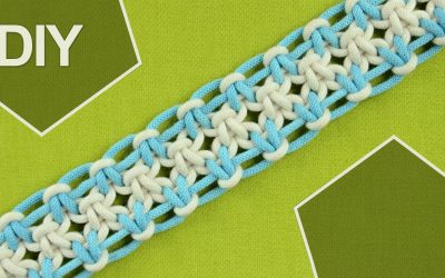 Cómo hacer una pulsera de macramé de ocho cuerdas, nudos cuadrados (videotutorial)