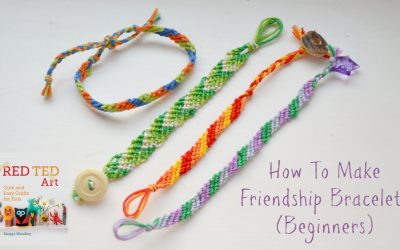 Cómo hacer pulseras de la amistad con lineas horizontales (nivel fácil)