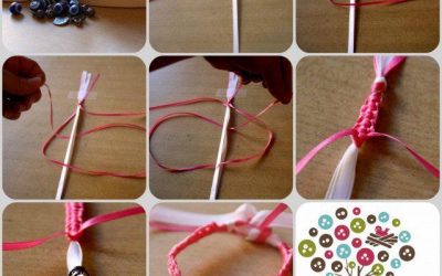 Cómo hacer una pulsera de nudos con hilo de cola de ratón, muy fácil